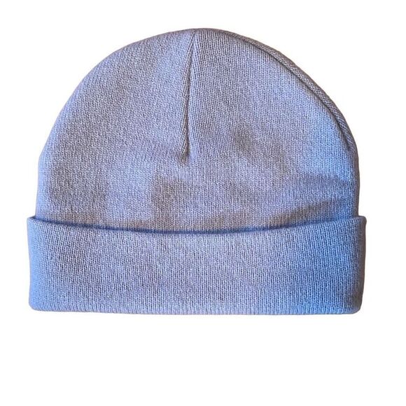 BURBERRY | baby blue 100% lambswool beanie - Picture 5 of 7